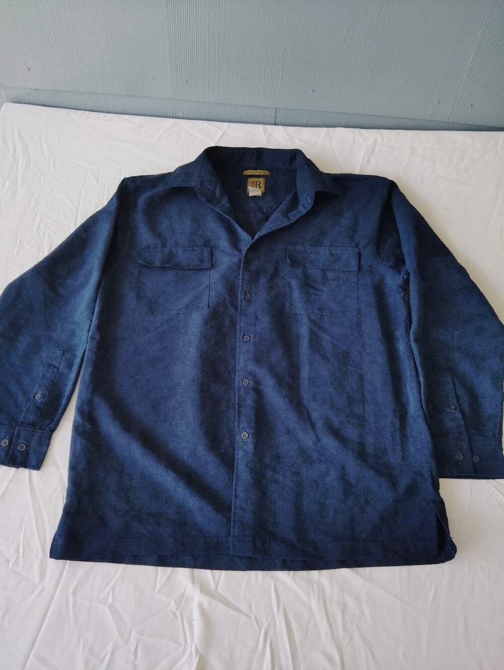 Bruno Sueded Microfiber Long Sleeve Button Down L